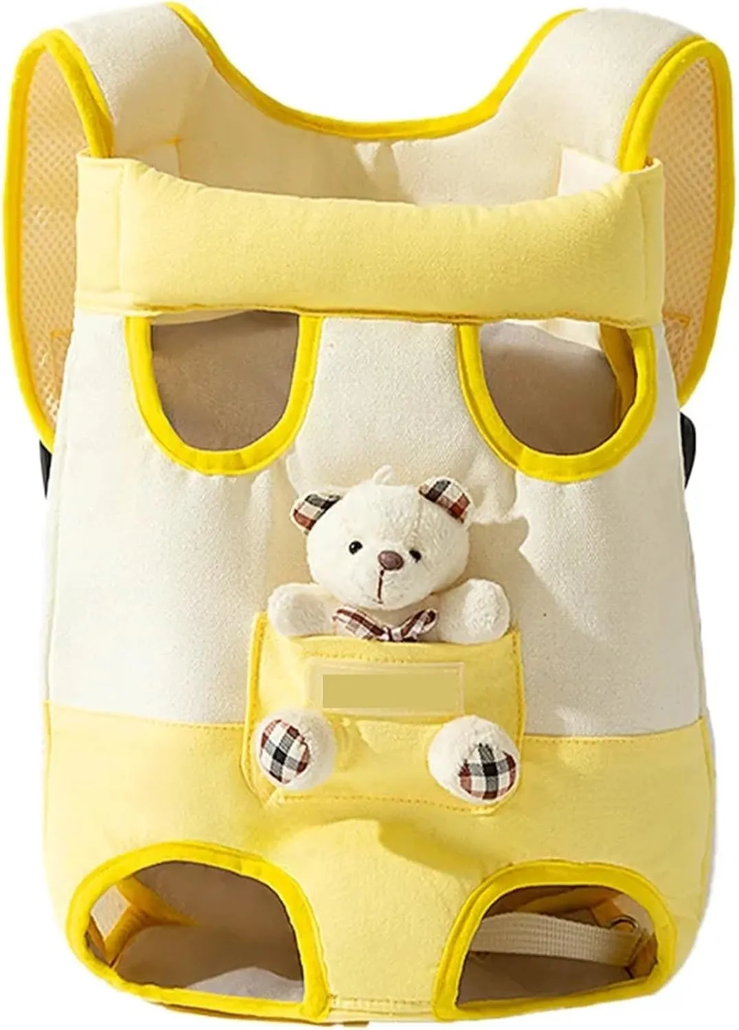 Pet Dog Hand Bag Carrier for Dogs Portable Four-Legged Puppy Straddle Packs Shoulder Bag Vest Traction Rope for Yorkshire(Small,0.5-2kg)