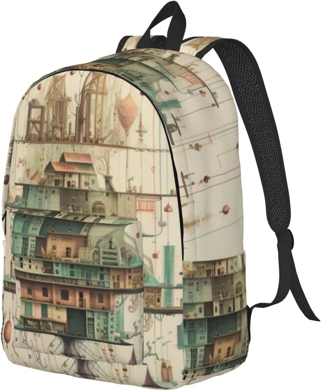 Physics Print Canvas Casual Lightweight Duffel Bag, Fashion Duffel Bag, Unisex Travel Backpack