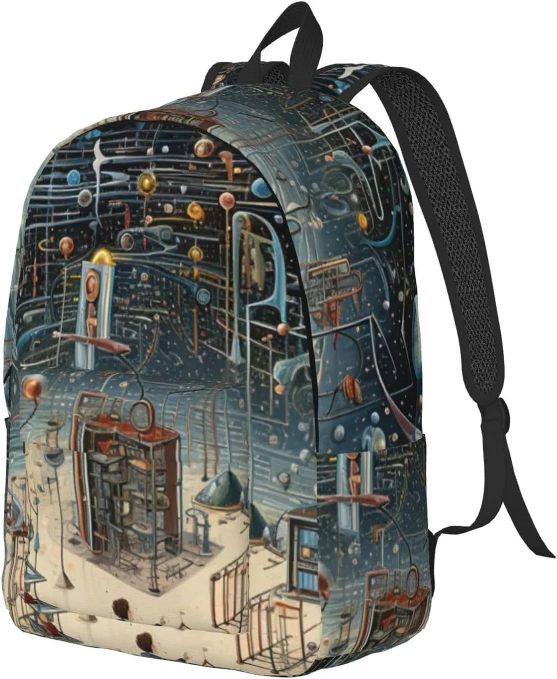 Physics Print Canvas Casual Lightweight Duffel Bag, Fashion Duffel Bag, Unisex Travel Backpack