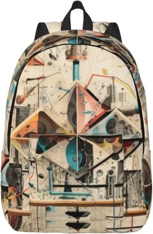 Physics Print Canvas Casual Lightweight Duffel Bag, Fashion Duffel Bag, Unisex Travel Backpack