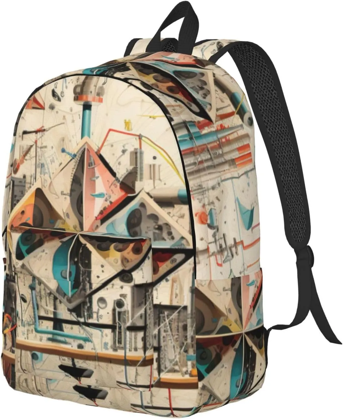 Physics Print Canvas Casual Lightweight Duffel Bag, Fashion Duffel Bag, Unisex Travel Backpack