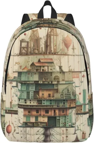 Physics Print Canvas Casual Lightweight Duffel Bag, Fashion Duffel Bag, Unisex Travel Backpack