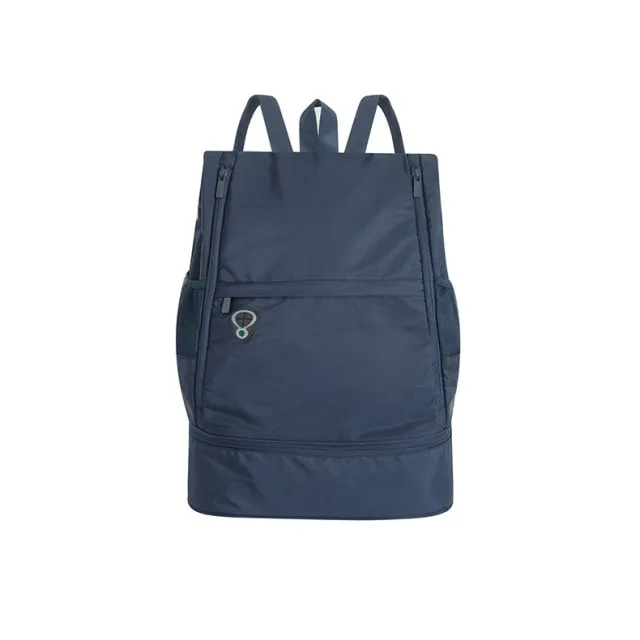Pink Fitness Backpack With Shoe Storage