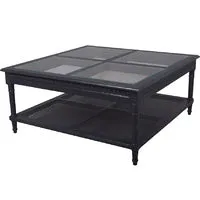 Polo Square Coffee Table Black