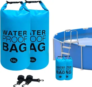 Pool Step Weights, Pool Ladder Weights for Above Ground Pools, Waterproof Sand Bags for Pool Steps with Heavy-Duty Nylon & Handle, Work with Above Ground and in-Ground Pool Steps 10Lx2PCS