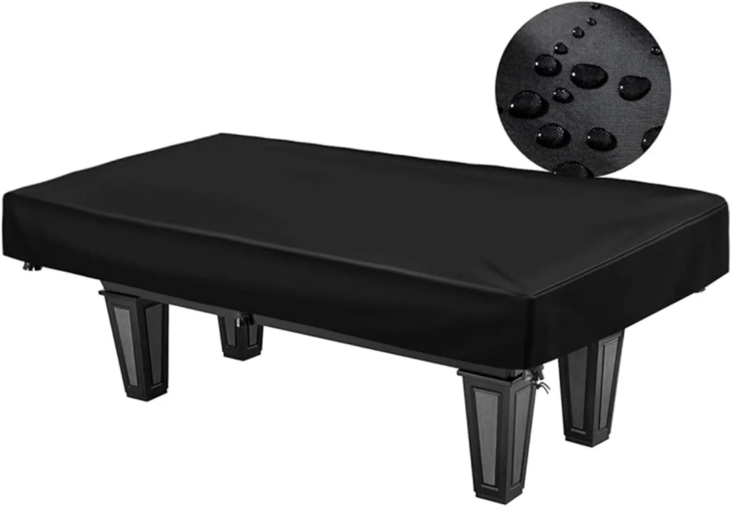 Pool Table Cover 7 Feet, Waterproof, Windproof, Anti-UV, Heavy Duty Rip Proof 210D Oxford Fabric Billiard Pool Table Cover