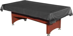 Pool Table Cover PVC Waterproof Dustproof for 7/8/9 Ft Billiard/Pool Table ,Black,8 Feet