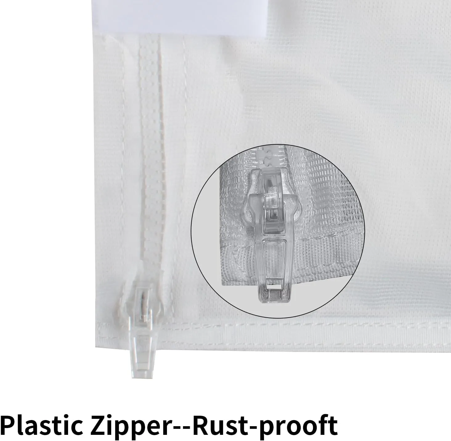 Pool Vacuum Cleaner Bags for Polaris 280/480 with Zipper, All Purpose Pool Debris Replacement Bag (2, White)