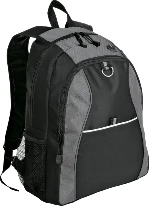 Port Authority Contrast Honeycomb Backpack. BG1020, Grey/ Black, OSFA
