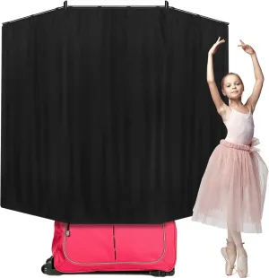 Privacy Curtain for Dance Bag Suitcase Portable Changing Room Expandable Privacy Curtain Without Rack Partition Screens for Dancer Backstage Accessories, Camping, Window(78.7 x 51 Inch)