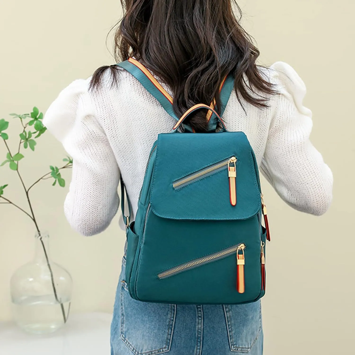 Purse For Women Backpacks Fashion Leather Bookbag Handbags And Shoulder Bags School Backpack Mini (Blue, One Size)