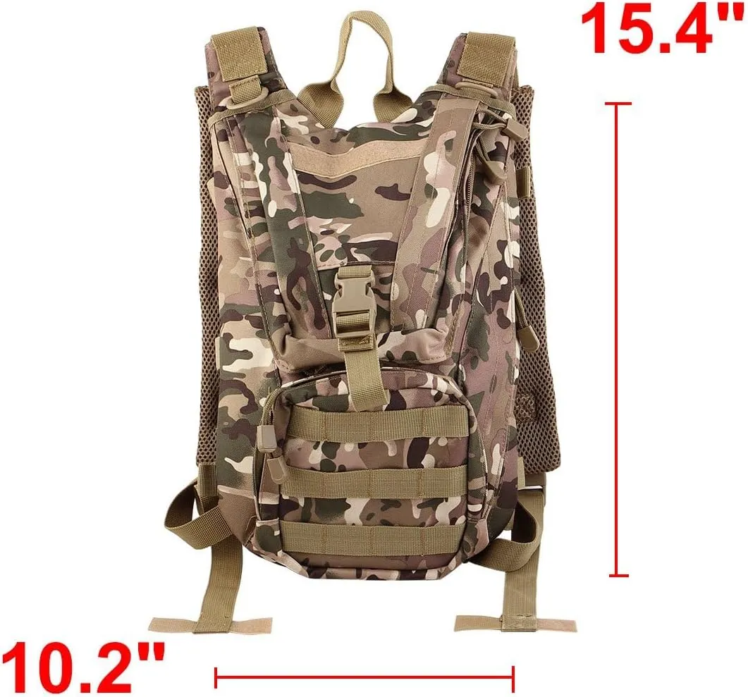 Qtqgoitem Outdoor Traveling Hiking Camping Cycling Mountain Biking Hydration Bladder Backpack Pack CP Camouflage Color (Model: 535 83f 0b1 d5a 694)