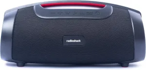 RadioShack IPX5 Waterproof Bluetooth Speaker with RGB Light, Black, 40W