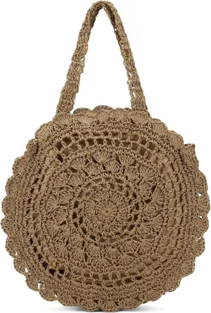Raffia Bag Straw Bags for Women Large Beach Tote Woven Clutch Summer Bag Tote Bag for Women Rattan Wicker Purse