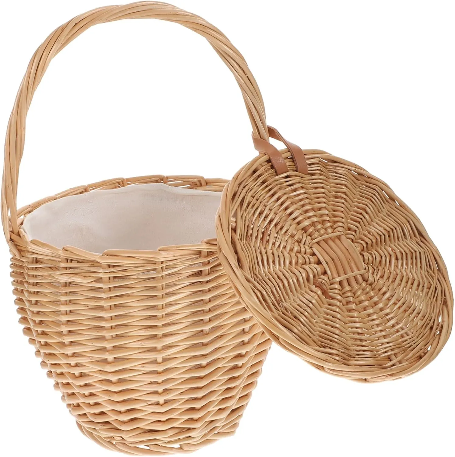 Rattan Duffle Bag Women Fashionable Storage Bag Designer Handbags for Women Moderate Capacity Random Color
