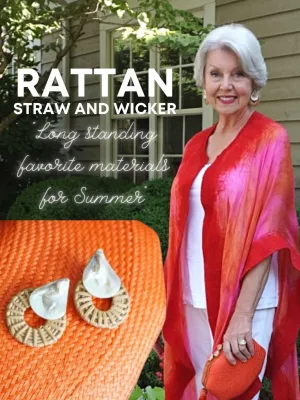 Rattan Earrings Shell Color CHOICE