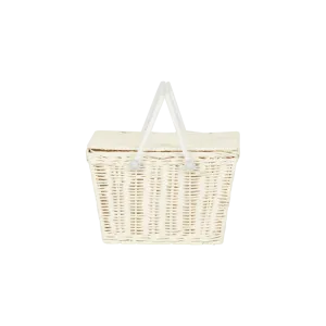 Rattan Piki Basket (Chalk)