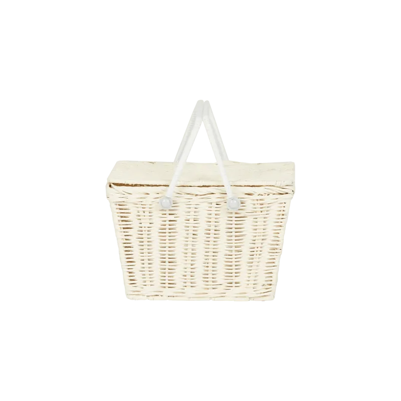 Rattan Piki Basket (Chalk)