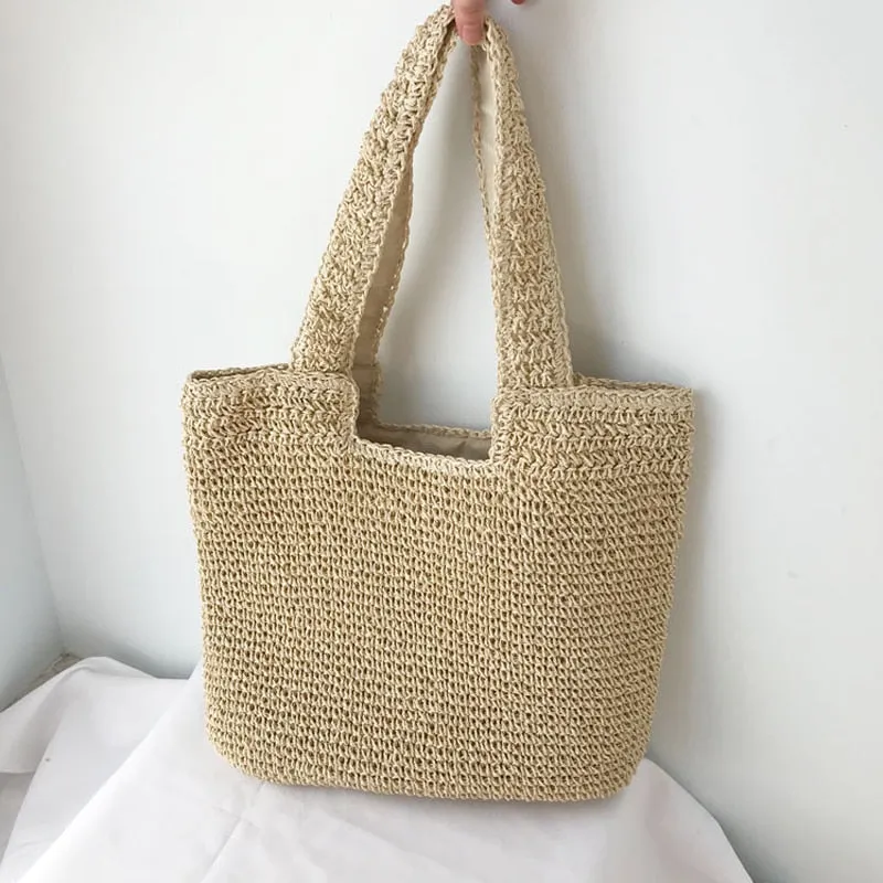 Rattan Shoulder Tote