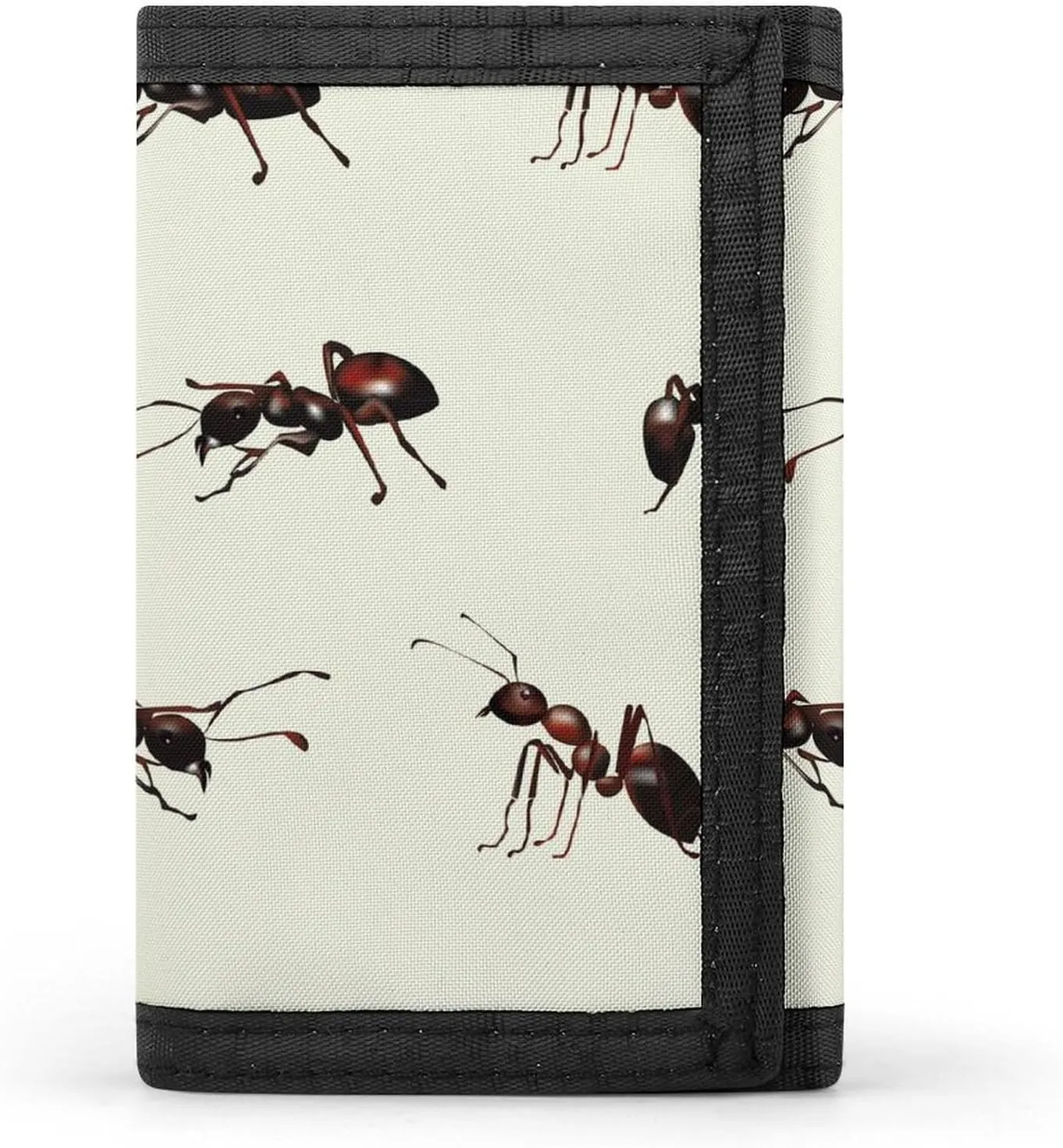 Realistic Ants Men's Trifold Wallet Slim Credit Card Holder for Women Purse Front Pocket