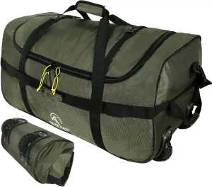REDCAMP 85L/120L/140L Foldable Duffle Bag with Wheels, Large Travel Duffel Bag