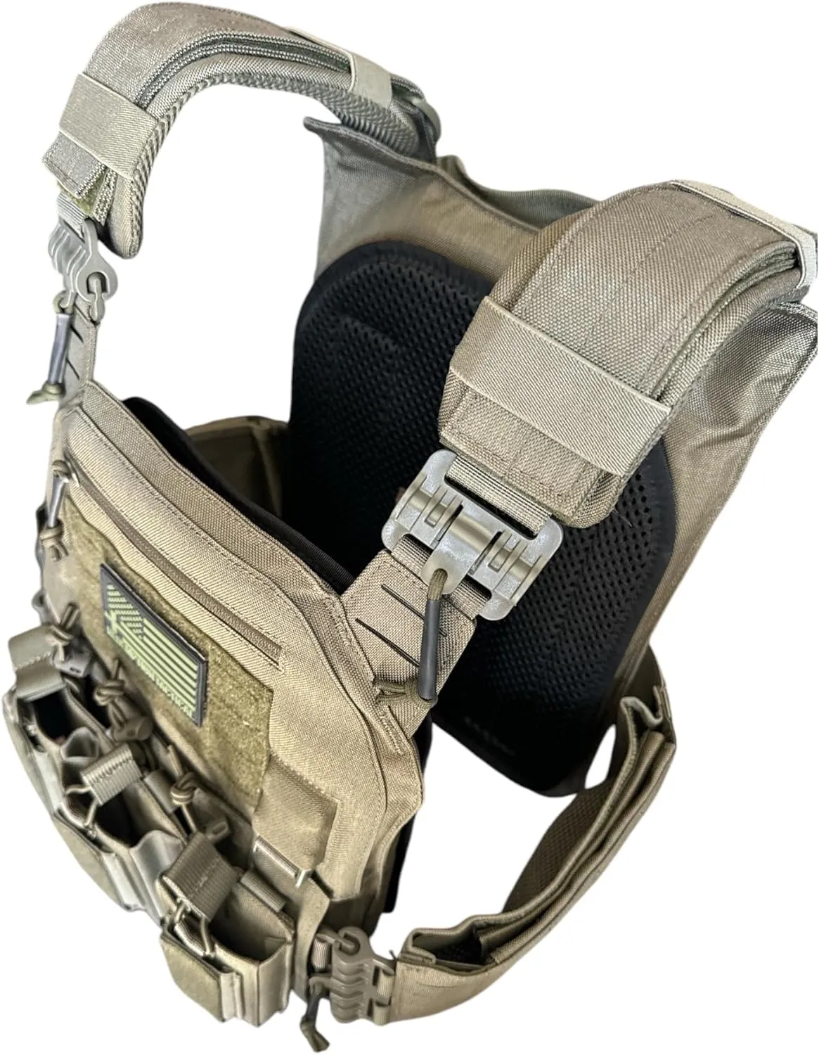 Redemption Crusader 2.0 Molle Quick Release Buckles Vest with Side Cummerbund Pouches and Triple Pouch