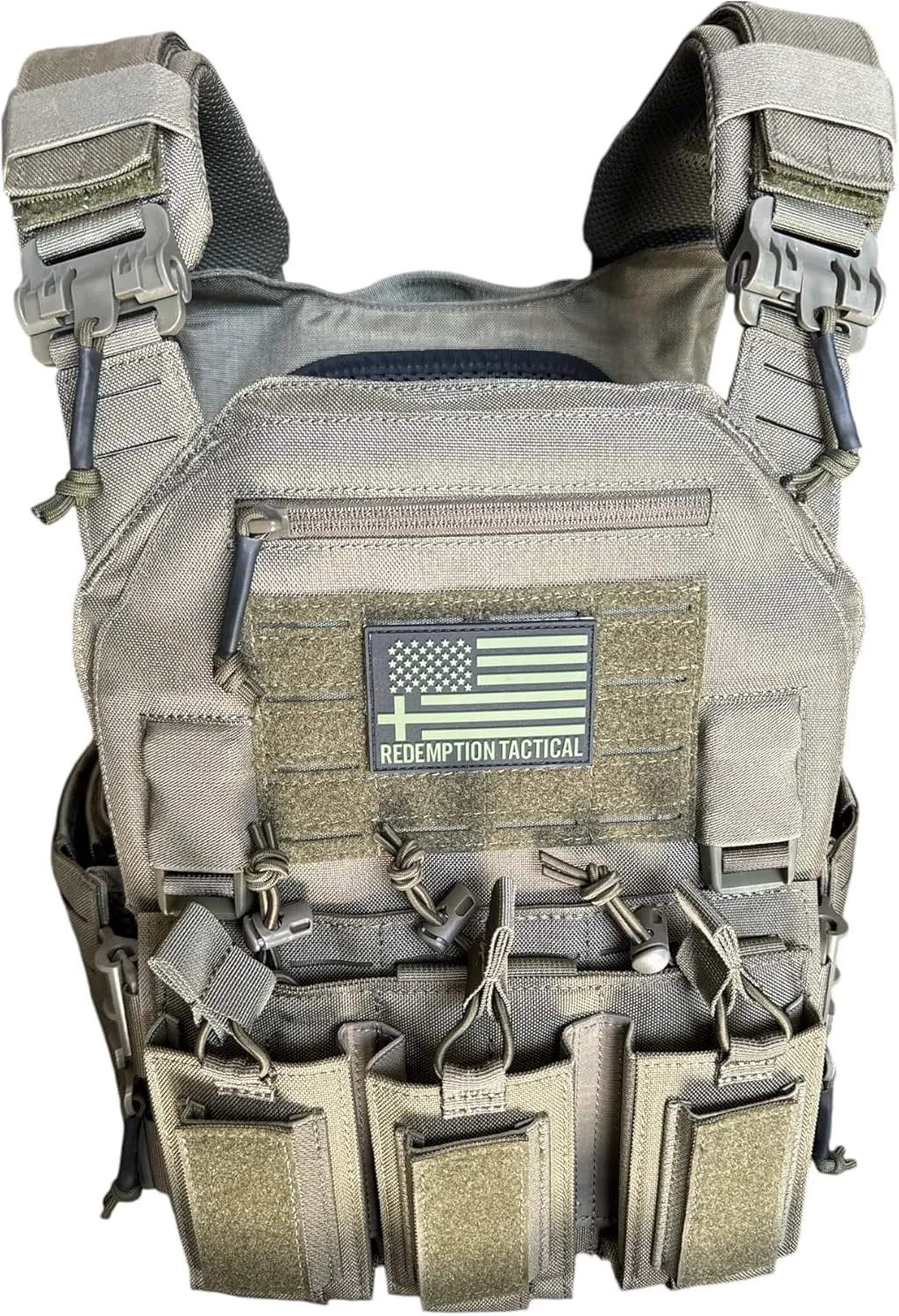Redemption Crusader 2.0 Molle Quick Release Buckles Vest with Side Cummerbund Pouches and Triple Pouch