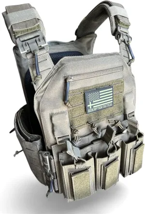 Redemption Crusader 2.0 Molle Quick Release Buckles Vest with Side Cummerbund Pouches and Triple Pouch