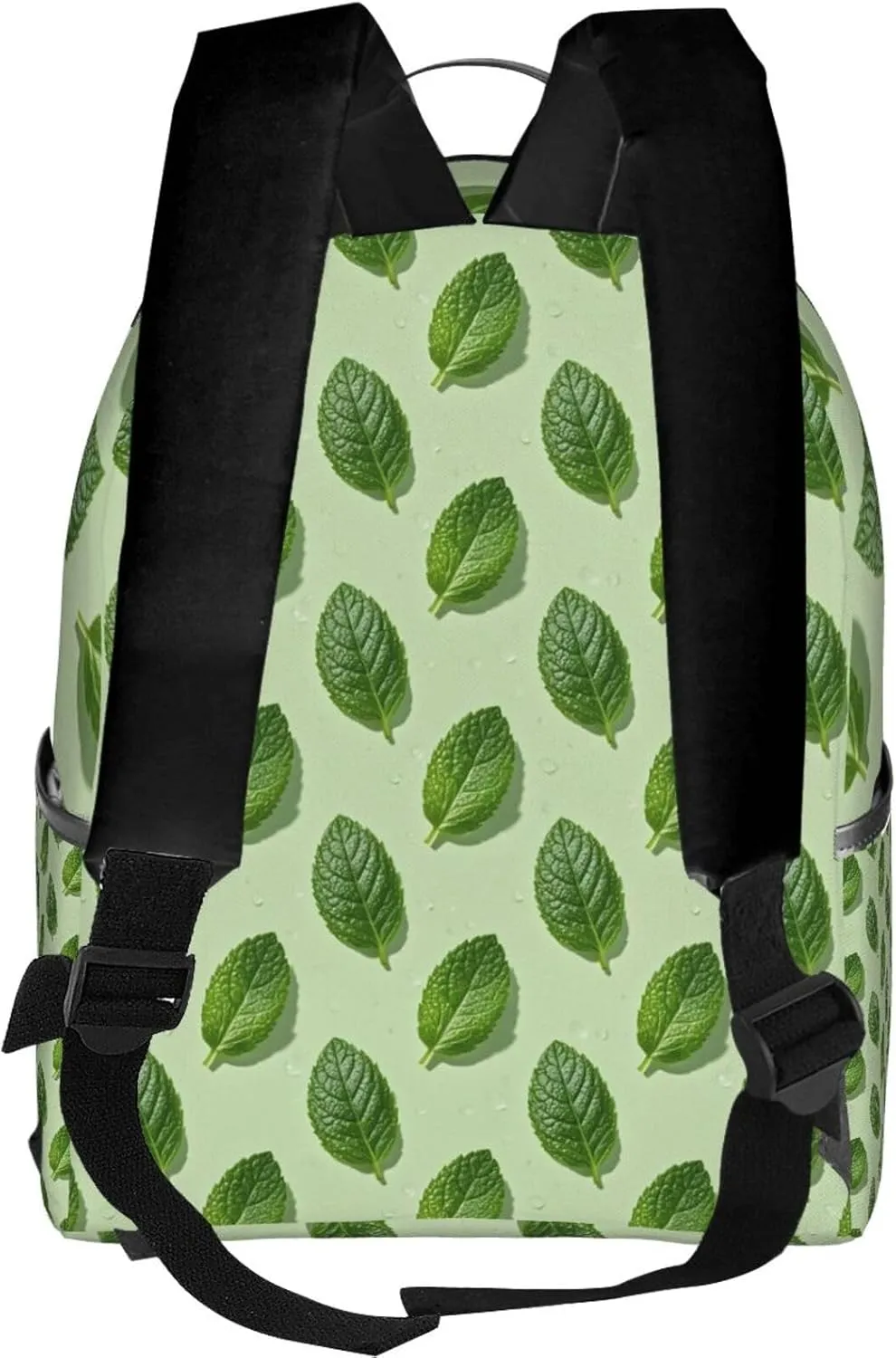 Refreshing Mint Leaves Adult Backpacks 14 Inch Laptop Backpack Double Shoulder Bag for Work Travel Gifts