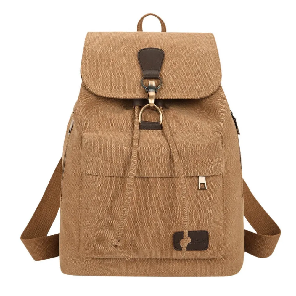 Retro Canvas Backpack Unisex (Various Colors)