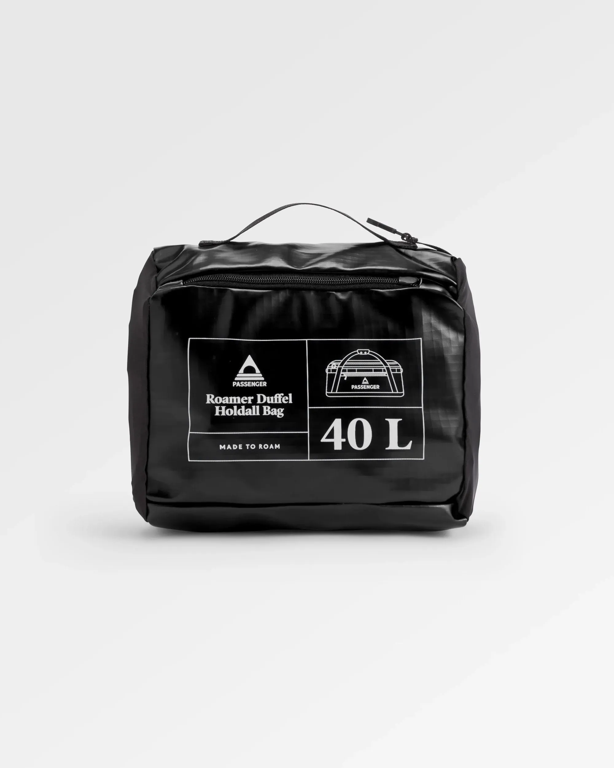 Roamer Recycled 40L Duffel Bag - Black