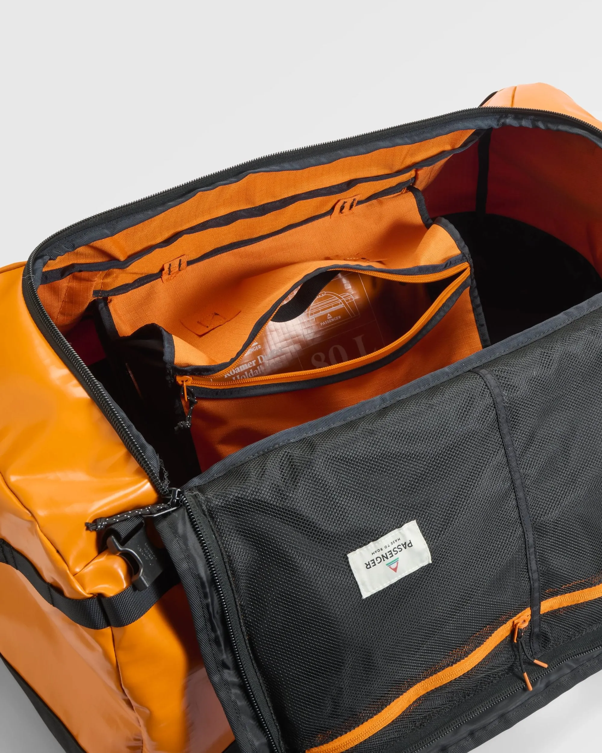 Roamer Recycled 80L Duffel Bag - Sunrise Orange