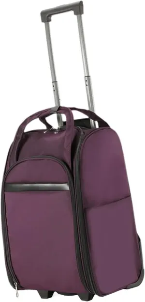 Rolling Duffel Bag with Wheels Multifunction Travel Bags for Picnic Beach Travel, Purple