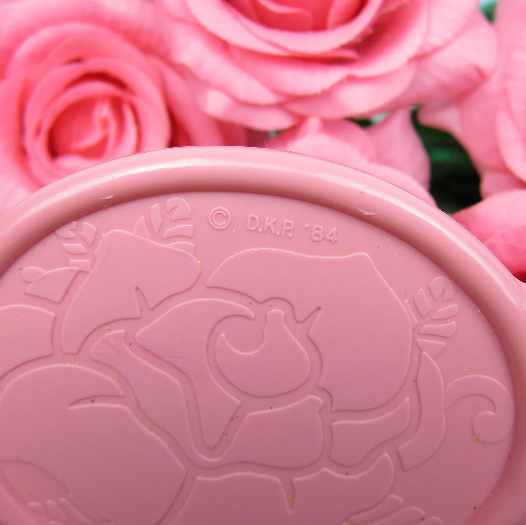 Rose Petal Place Purse Pink Drawstring Bag with Comb & Mirror, Pockets for Dolls