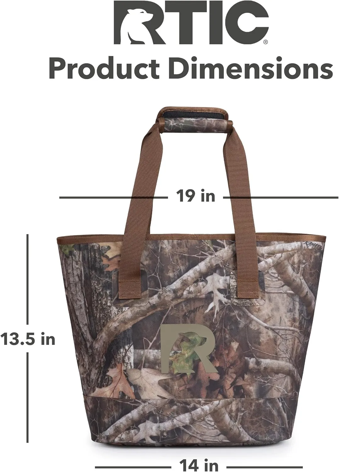 RTIC Ultra-Tough Tote Bag, Waterproof for Beach, Pool, Towel, Grocery, Shopping, Heavy-Duty, Puncture Resistant, Small