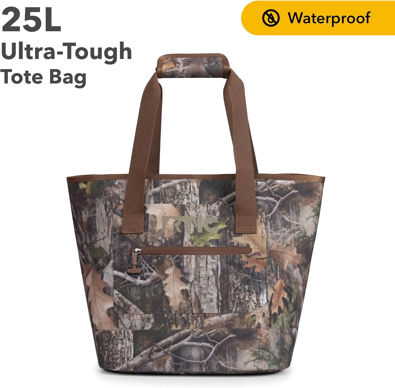 RTIC Ultra-Tough Tote Bag, Waterproof for Beach, Pool, Towel, Grocery, Shopping, Heavy-Duty, Puncture Resistant, Small