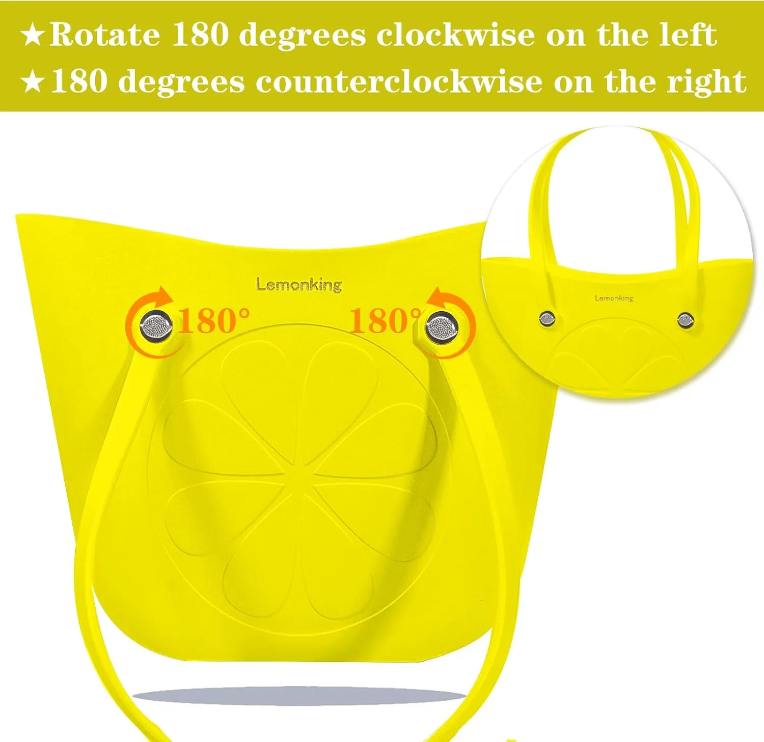 Rubber Beach Bag Large Waterproof Lightweight Washable Durable Bogo Bag Women Rubber Tote Bag for Beach, Pool, Gym