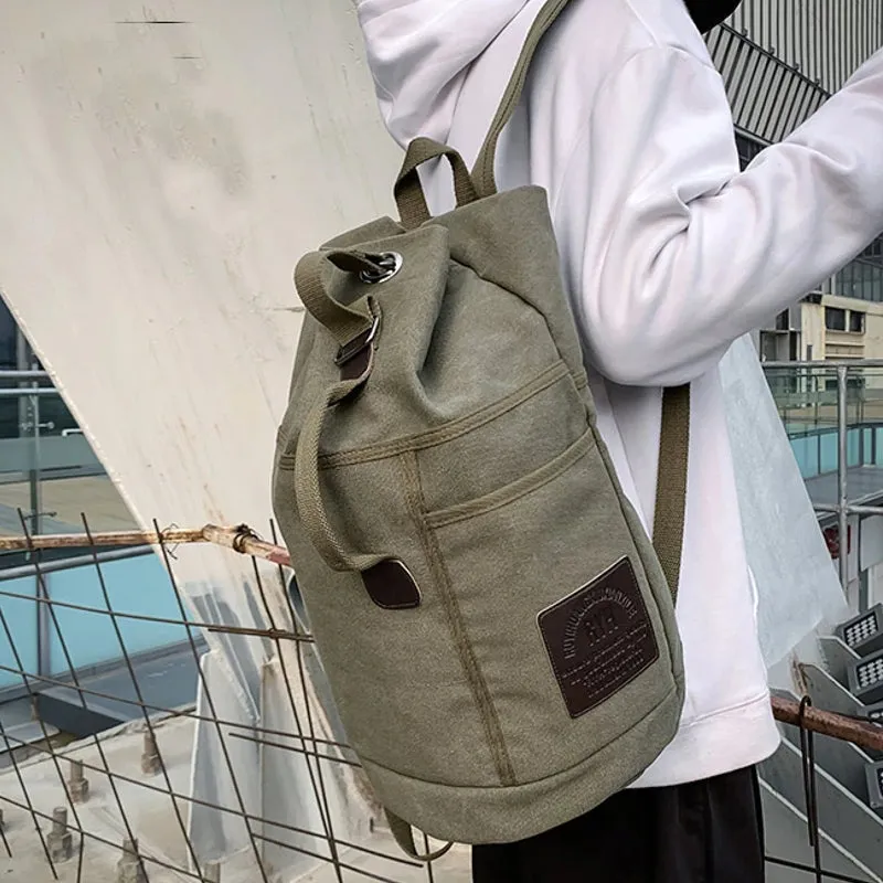 Rucksack Canvas Hiking Travel Backpacks