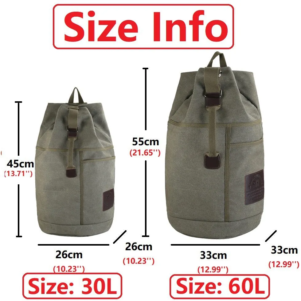 Rucksack Canvas Hiking Travel Backpacks