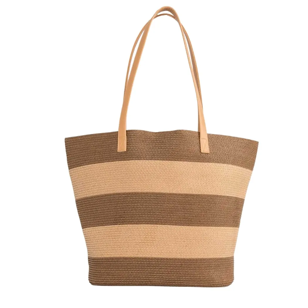 Rusty Hailey Straw Beach Bag
