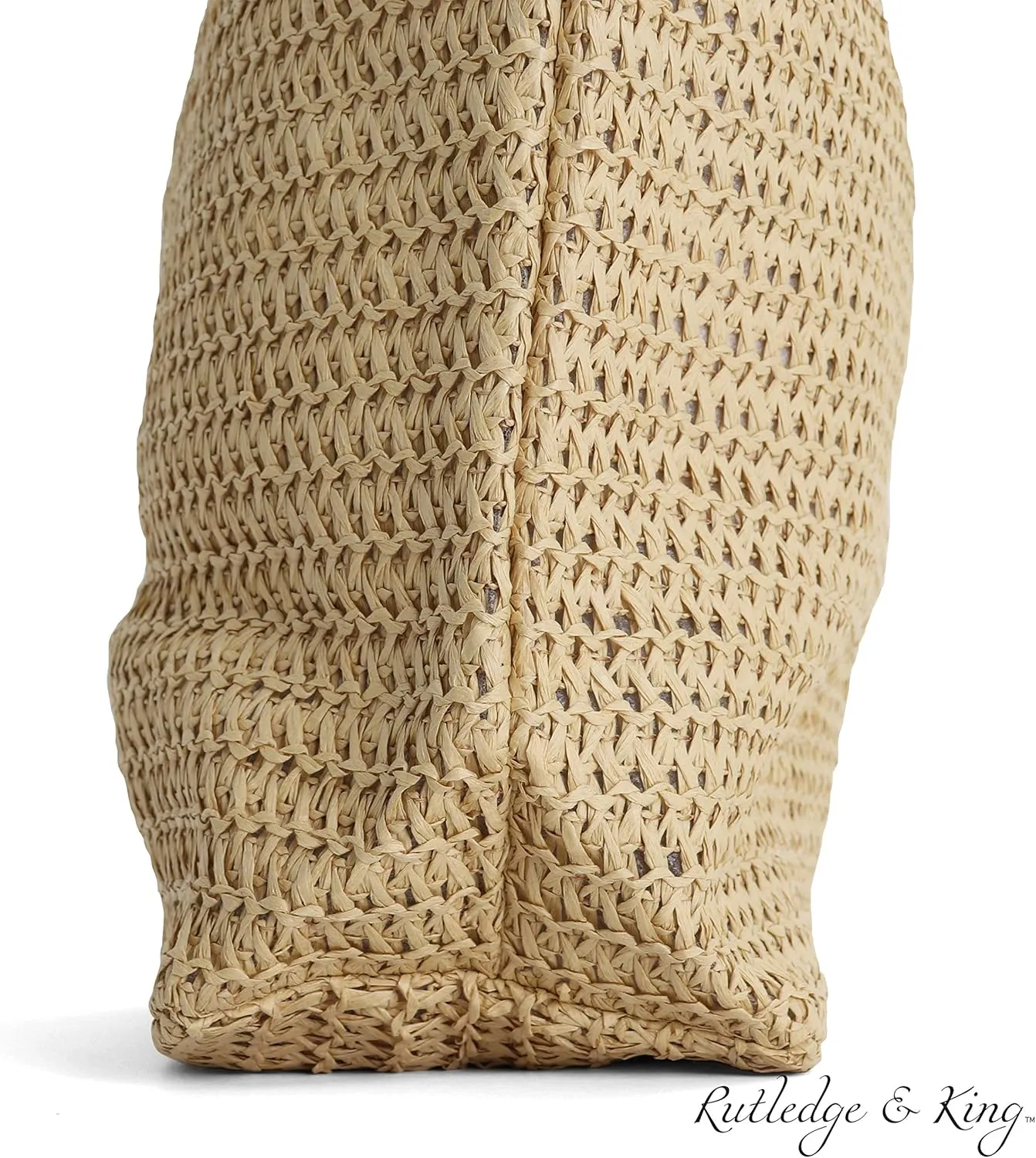 Rutledge & King Straw Bag - Tote Bag - Beach Bag - Large Tote Bag
