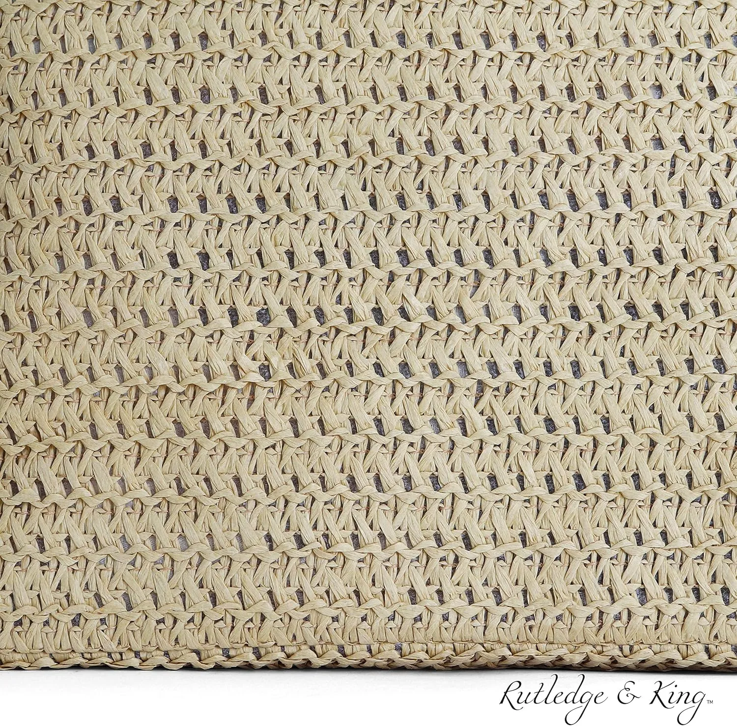 Rutledge & King Straw Bag - Tote Bag - Beach Bag - Large Tote Bag