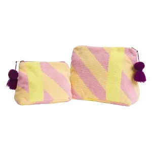 Sage & Clare - Jarita Terry Pouch (Mauve - Size Options)