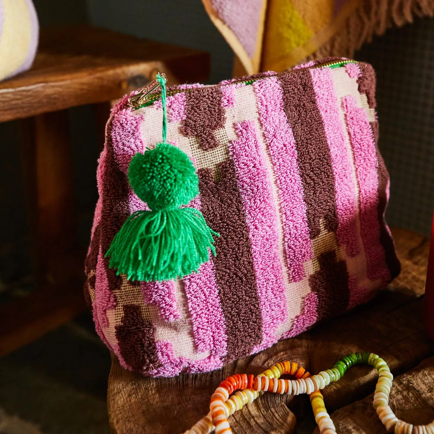 Sage & Clare - Nisha Terry Pouch (Rosewater - Size Options)