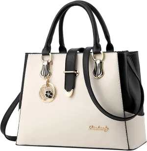 Satchel Bags for Women Cute Hobo Tote Handbags Clutch Purses with Zipper Closure Vacation Versatile Bag(White)