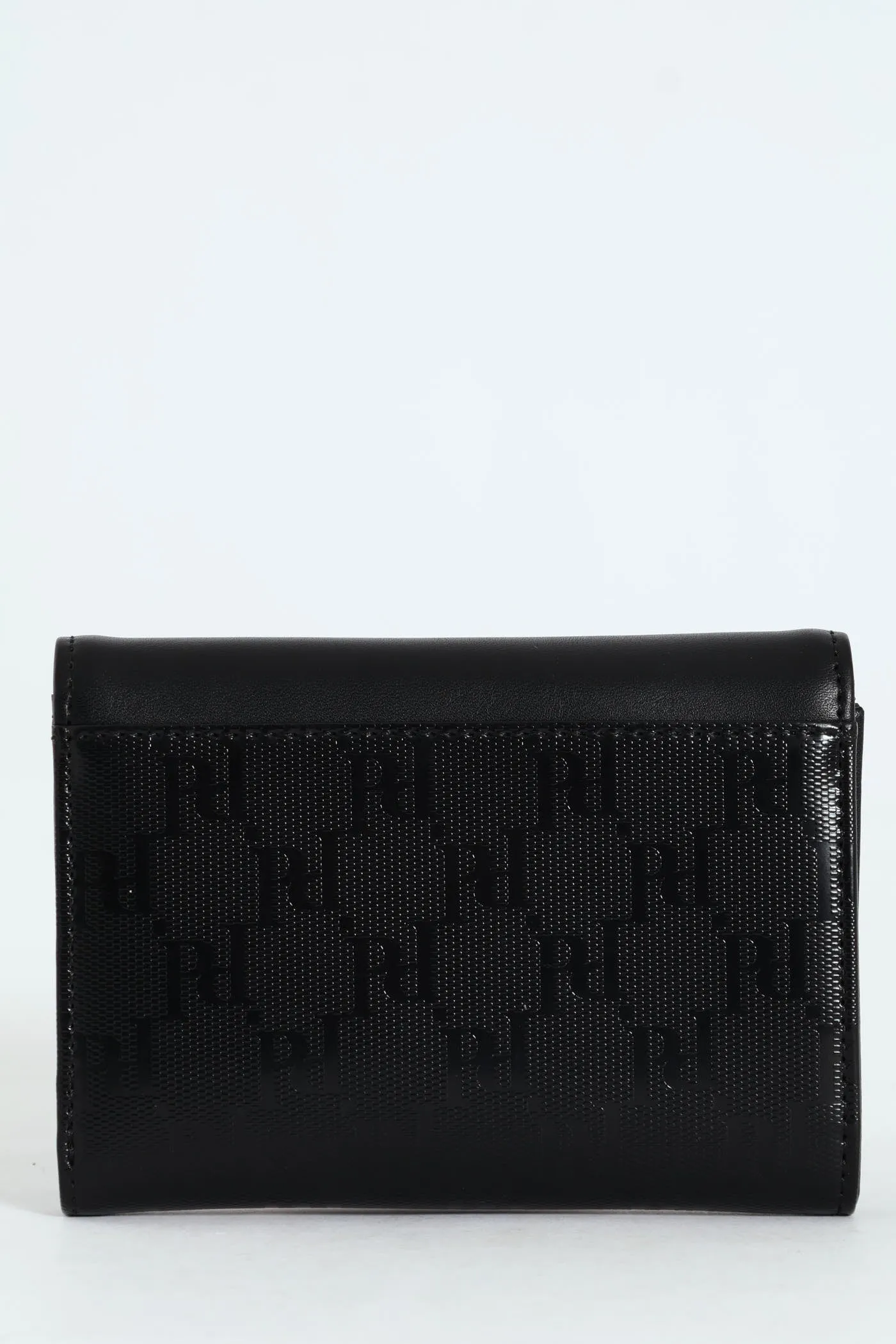 Savoy Compact Trifold Purse - Black