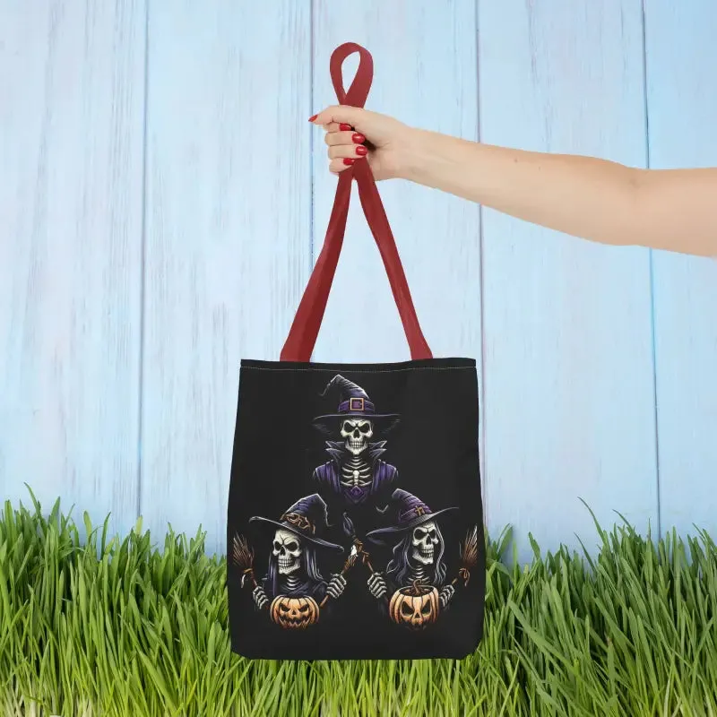 Scary Witches Aop Tote Bag for Magical Everyday Style