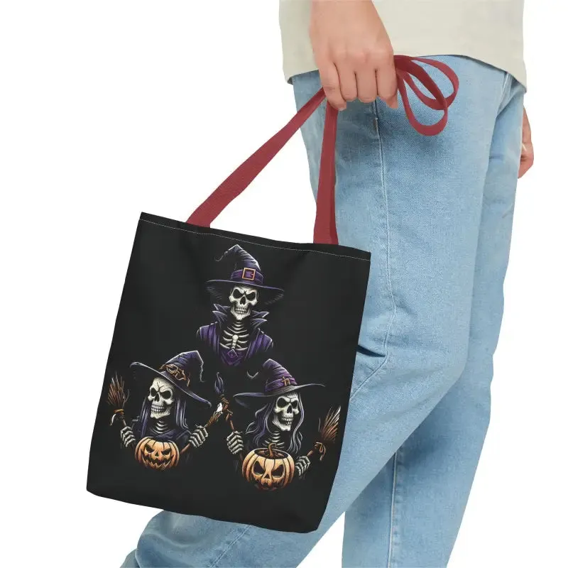 Scary Witches Aop Tote Bag for Magical Everyday Style