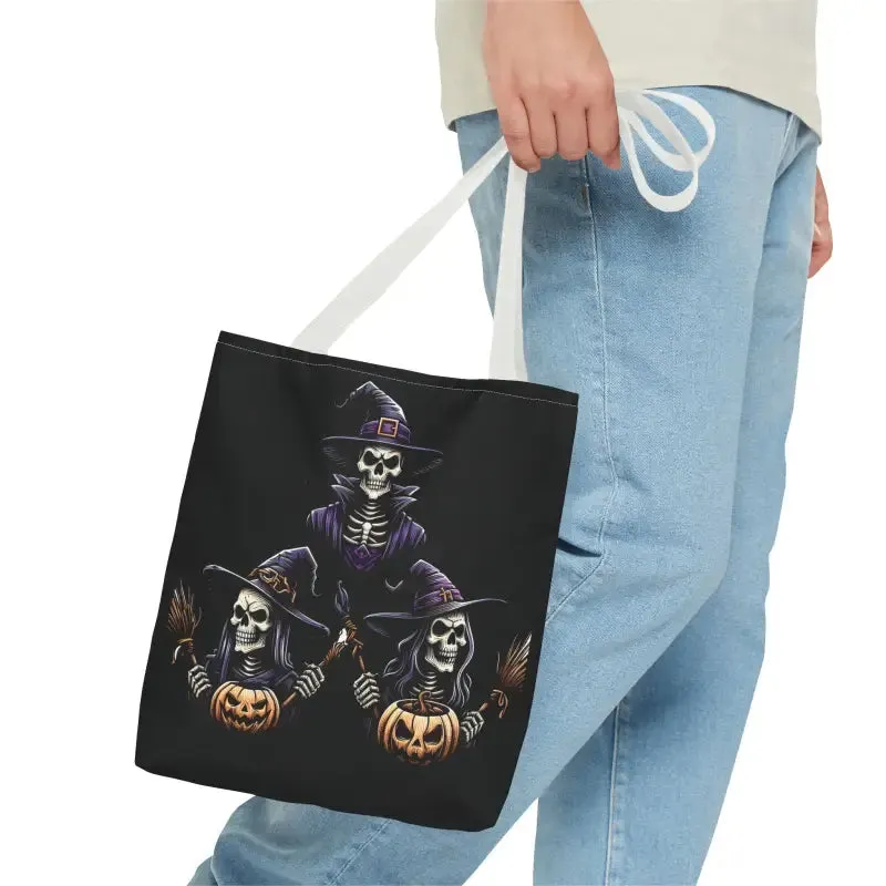Scary Witches Aop Tote Bag for Magical Everyday Style
