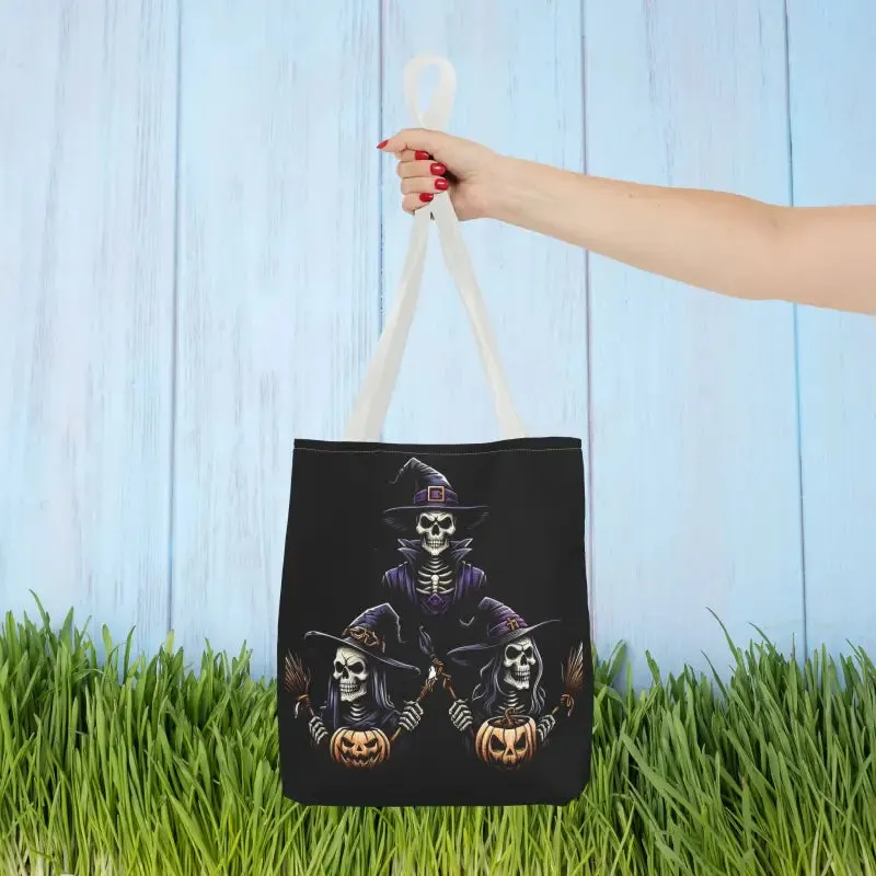Scary Witches Aop Tote Bag for Magical Everyday Style